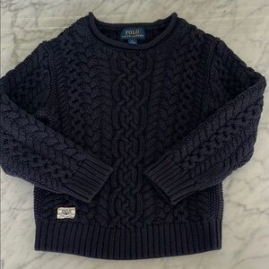 Polo by Ralph Lauren Navy Cable Knit Sweater